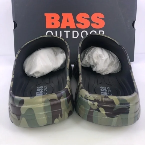 BASS Outdoor Camo Field Slides Clogs Shoes size 12 - Picture 6 of 12